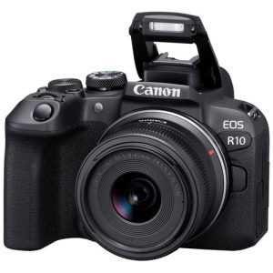 Foto principale Kit Fotocamera Mirrorless Canon EOS R10 + Obiettivo RF-S 18-45mm (5331C038) – Prodotto in Italiano