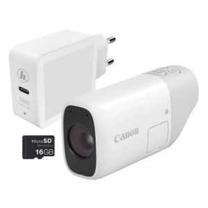 Foto principale Kit Essential Fotocamera Compatta Canon PowerShot Zoom White (4838C014) – Prodotto in Italiano