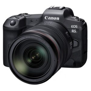 Foto principale Kit Fotocamera Mirrorless Canon EOS R5 + Obiettivo RF 24-105mm F/4 L IS USM (4147C015) – Prodotto in Italiano