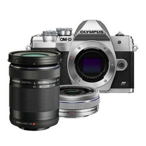 Foto principale Kit Fotocamera Mirrorless Olympus E-M10 IV Argento + Obiettivo ED 14-42mm + Obiettivo ED 40-150mm