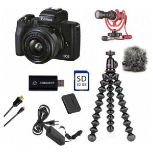 Foto principale Kit Streaming Fotocamera Mirrorless Canon EOS M50 Mark II + Memoria da 32GB – Prodotto in Italiano