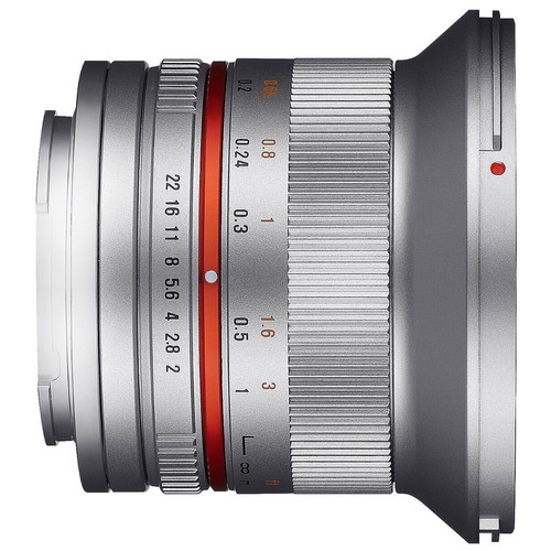 Foto 2 Obiettivo Mirrorless Samyang 12mm F2.0 NCS CS per Fuji X Silver (F1220510102)