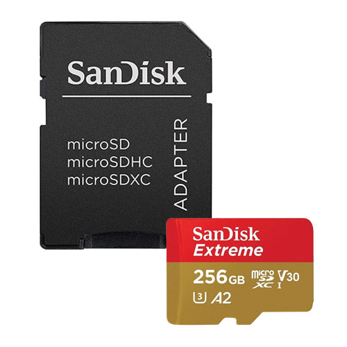 Foto principale Sandisk Extreme microSDXC + Adattatore SD 4K UHD 256GB