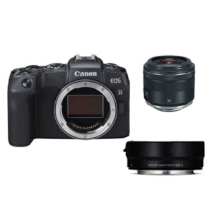 Foto principale Kit Fotocamera Mirrorless Canon EOS RP + Obiettivo RF 35mm f/1.8 Macro IS STM + Adattatore EF – Prodotto in Italiano